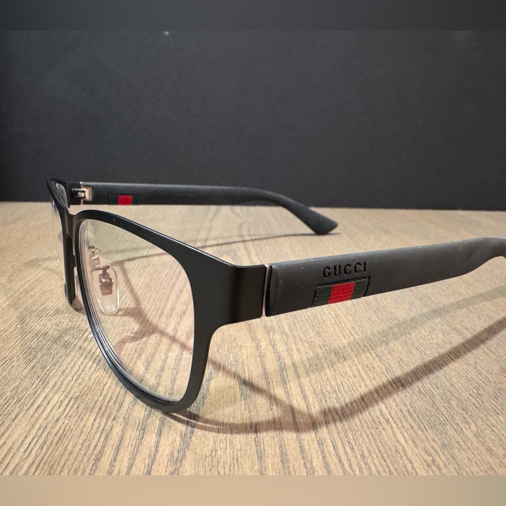 Gucci Men Urban GG00130 Black Prescription Eyeglasses with Case and Cloth. - Picture 6 of 16